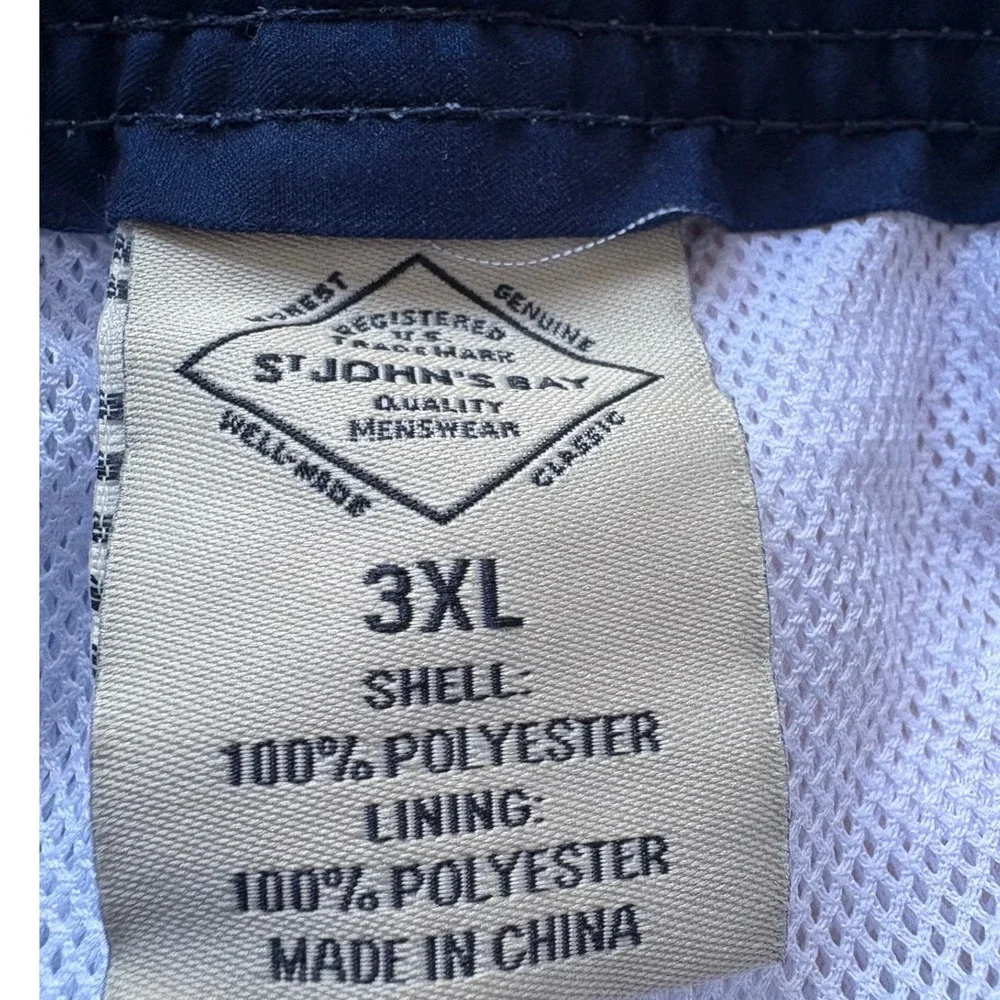 St Johns Bay Mens American Flag Swim Shorts Stars Stripes Red White Blue  NEW - Picture 9 of 11